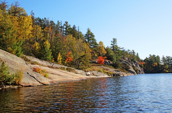 Key River Shore In Fall I by Deb Oppermann